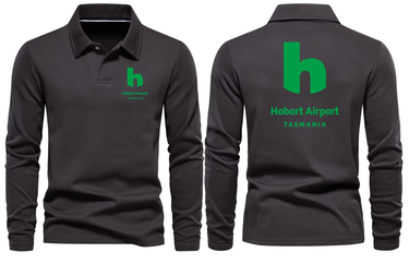 HOBART AIRPORT LONG SLEEVE POLO